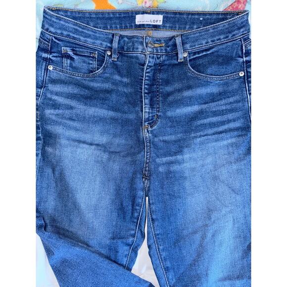 LOFT ANN TAYLOR denim jeans size 10/30 - Picture 2 of 4